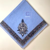 شماغ شتوي أزرق | مريلة