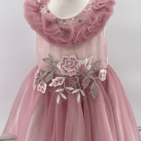 هدية فستان مناسبات وردي | من عمر سنة الى سنتين