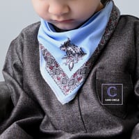 شماغ شتوي أزرق | مريلة