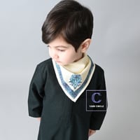 شماغ شتوي أصفر و أخضر | مريلة