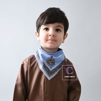 شماغ شتوي أزرق | مريلة