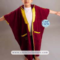 بشت الشيوخ | أحمر مخملي | منشفة | كبار