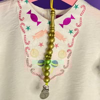 سبحة ذهب حامل للمصاصة |ذهبي سيليكون | أولاد و بنات