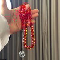 مسباح فاتوران أحمر شفاف