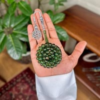 مسباح زعفراني أخضر شفاف 9 ملي