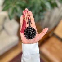 مسباح بكلايت أسود منجم كركوشة عنابية