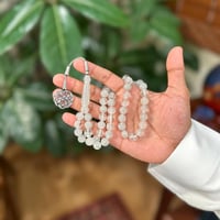 مسباح بكلايت شفاف معرق