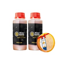 عبوتين عسل سدر بلدي وعلبه شمع هديه