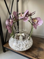 هدية رمضان فازة ورد صناعي مع عود
