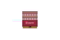 تقويم خشبي 2026 – تصميم السدو الأحمر