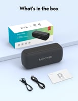 مكبر صوت راف باور بقوة 60 واط مقاوم للماء - اسود |...