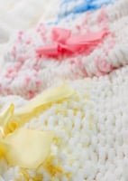 كوفلة مواليد مع قبعة مناسبة لعمر 0-3 اشهر