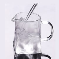 إبريق شاي زجاجي مربع مع مصفاة شاي - حجم 350 مل