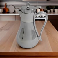 ترمس شاي وقهوة 0.7 لتر فضي لامع فاخر