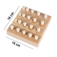 لعبة تركيب اسطوانات مونتيسوري الخشبية بمقبض التعلي...