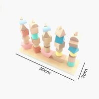 لعبة تطابق الاشكال 52 بطاقة لعبة خشبية العاب مونتي...