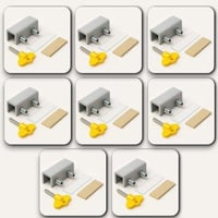 قفل نافذة / شباك أمان للأطفال - 8 قطع مسمار مزدوج...