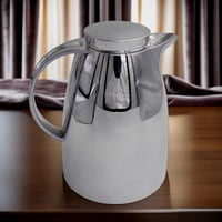 ترمس شاي وقهوة كروم - فضي لامع انيق 1 لتر