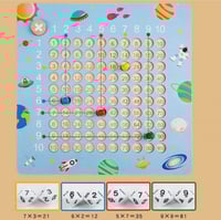 لوحة خشبية تعليمية لتعليم الرياضيات و تعليم الضرب...