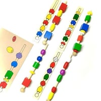 لعبة لظم الخرز الخشبية