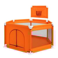 حاجز او محبس للاطفال مع كور سداسي الشكل مع فتحة جا...