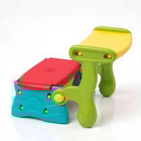 طاولة 3×1 كرسي وطاولة وصندوق تخزين