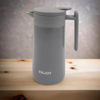 ترمس شاي استيل 860 مل رصاصي