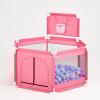 حاجز او محبس للاطفال مع كور سداسي الشكل مع فتحة جا...