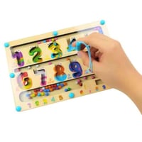 لعبة متاهة مغناطسية ملونة للاطفال لتعليم الأرقام م...