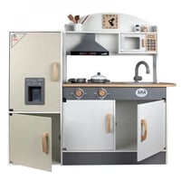 مطبخ اطفال خشبي كبير بميكرويف وثلاجة و اضاءة واصوا...