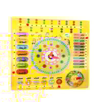 اللوحة التعلمية للوقت و الايام و الارقام والطقس