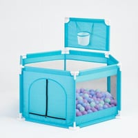 حاجز او محبس للاطفال مع كور سداسي الشكل مع فتحة جا...