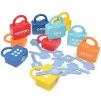 لعبة اقفال التعليمية للاطفال لتعليم الارقام من 10...