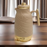 ترمس ايمي - شاي وقهوة 1 لتر بيج غامق وذهبي