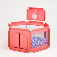 حاجز او محبس للاطفال مع كور سداسي الشكل مع فتحة جا...