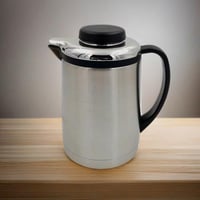 ترمس شاي ستانليس استيل 1 لتر استيل فضي واسود