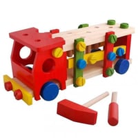 لعبة تركيب سيارة خشبية سيارة تعليمية