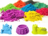 الرمل السحري الملون للاطفال 3 كيلو و حوض هوائي و 1...