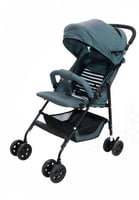 عربة اطفال مريحة مع مظلة عربية قابلة للطي لون رصاص...