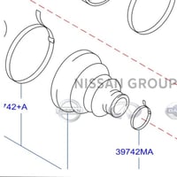 جلدة عكس داخلي امامي انفنتي FX35 2006 /2010