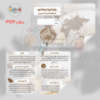 جميع مطويات الدراسات الاجتماعية خامس ابتدائي الترم...