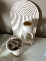 مبخرة مع اناء للبخور مع كوستر