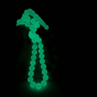 بكلايت مضيء مع طربزونة فضة عدد الخرز 51 مقاس الخرز...