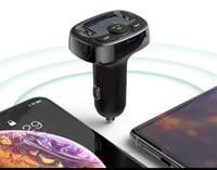 شاحن سيارة وقطعة بلوتوث 2 في 1