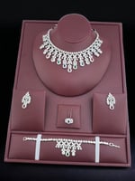 طقم فاخر زركون بديل الالماس