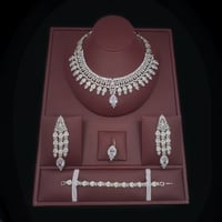 طقم فاخر زركون بديل الالماس