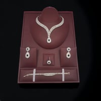 طقم فاخر زركون بديل الالماس