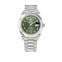 ساعة رولكس اوستير بربتشوال دي جست فضي مينا اخضر با...