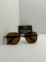 نظارة ماركة راي بان لون بني