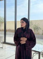 عبايه شتوية مخمل طباعة